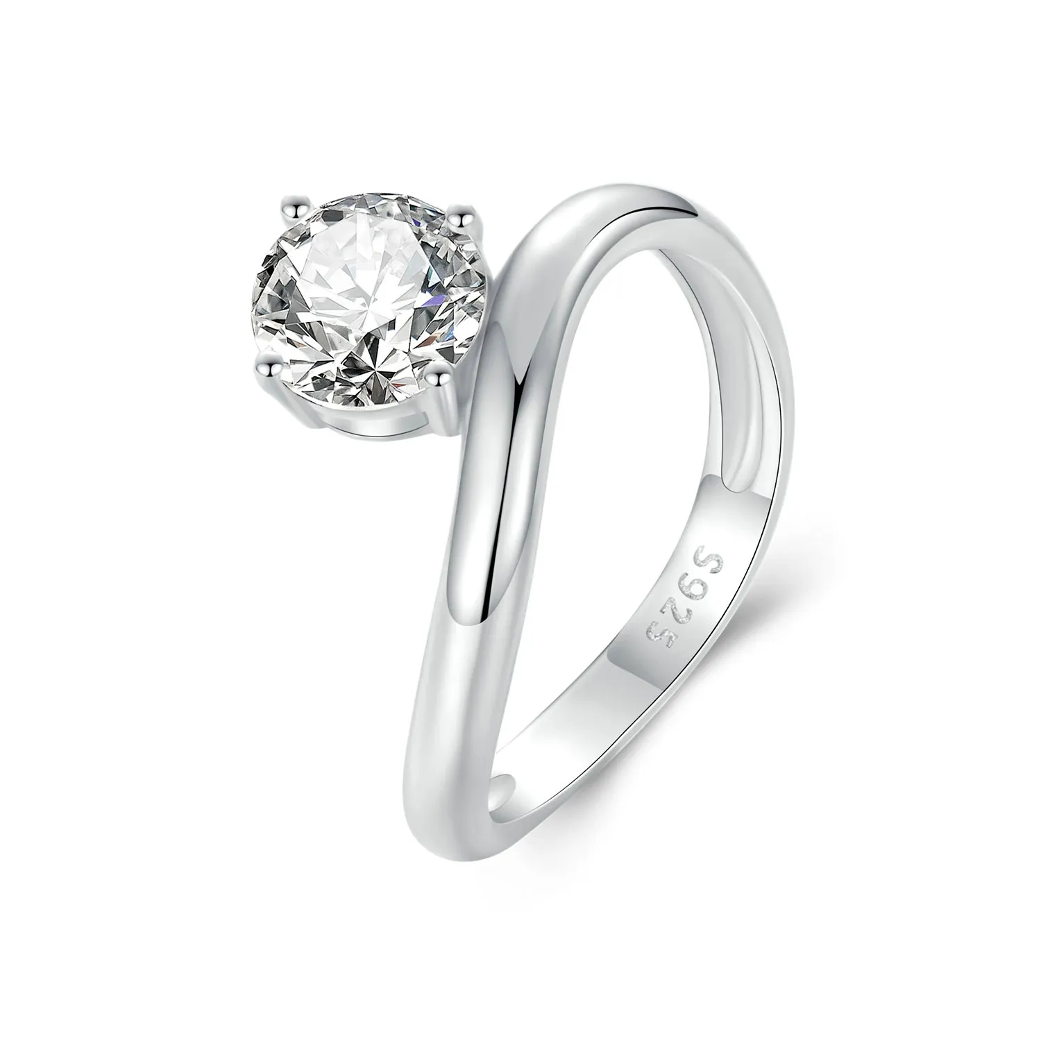 PANDORA Style Simple 1ct Moissanite ring (with one certificate) - MSR050