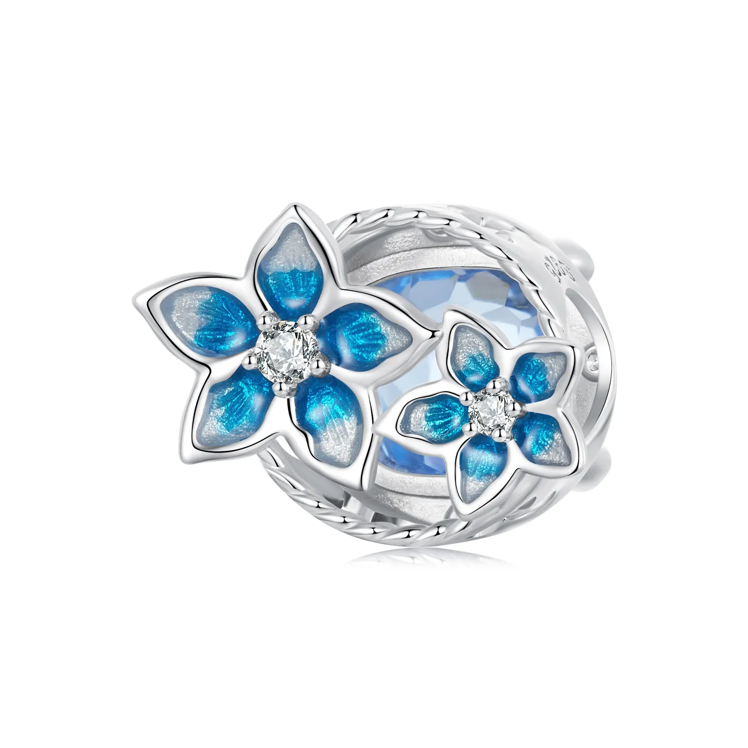 PANDORA Style Small delphinium flower charm - BSC1029