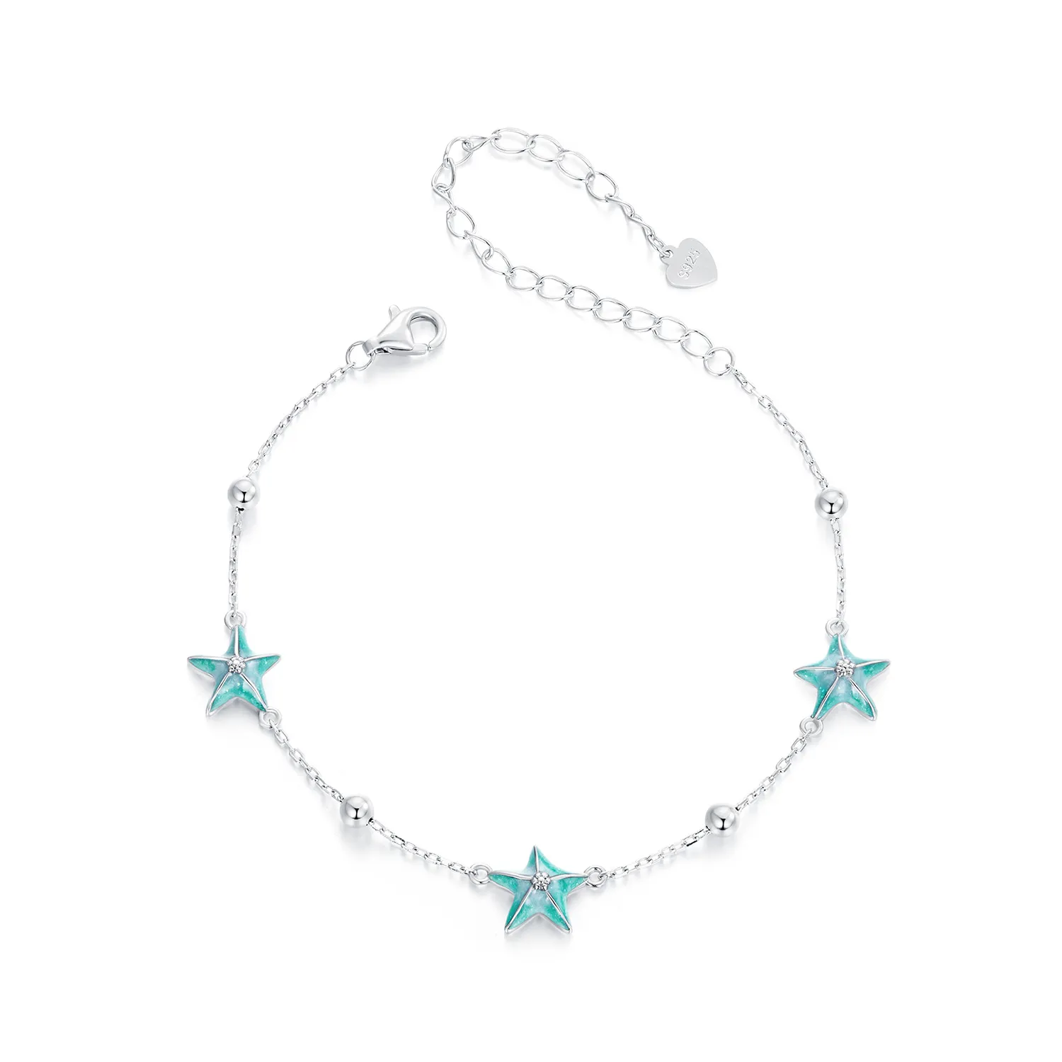 PANDORA Style Starfish Teal Bracelet - SCB276