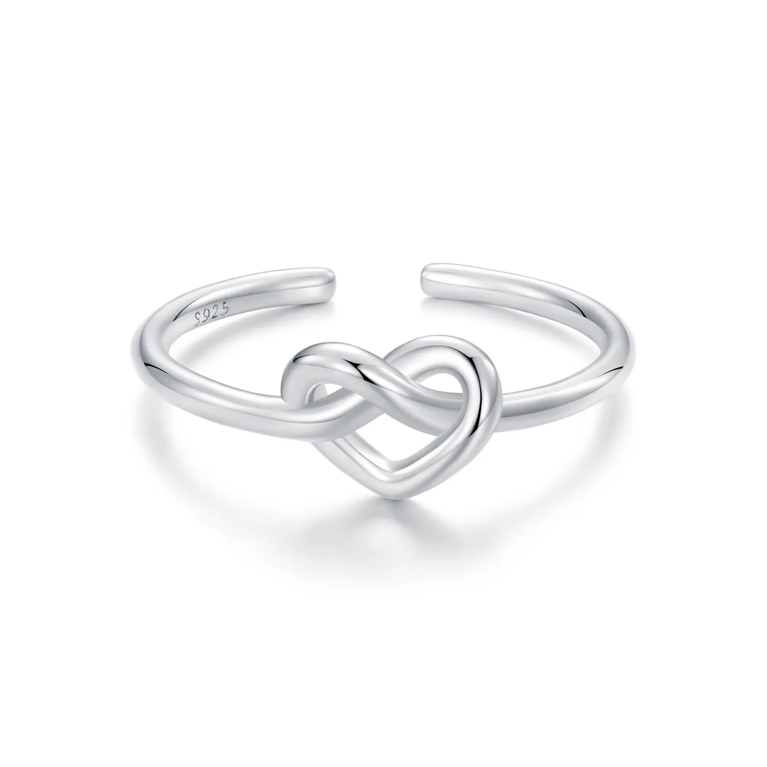 pandora style tangled heart open ring bsr565e