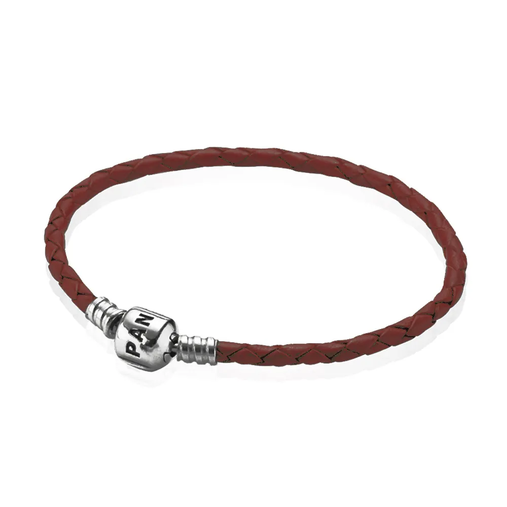 pandora brown single leather bracelet 590705crdm