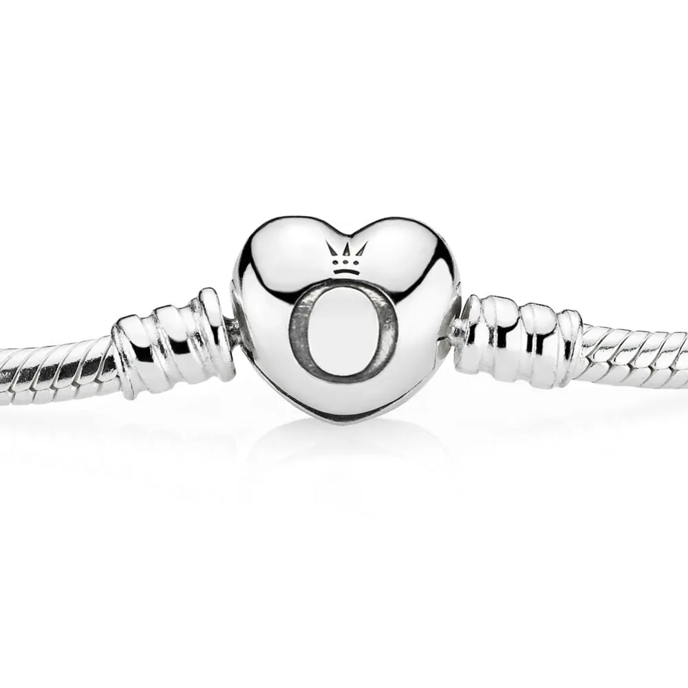 PANDORA Moments Silver Bracelet with Heart Clasp - 590719