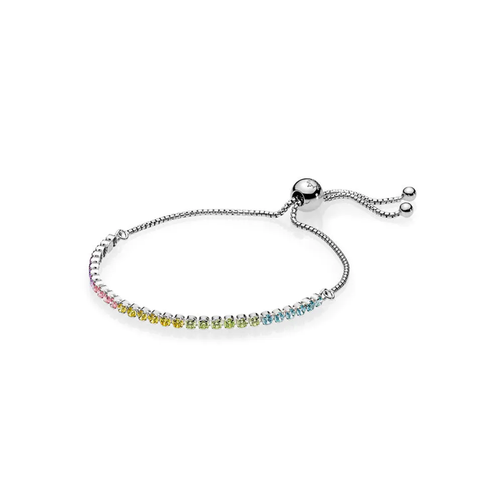 PANDORA Multi-Color Sparkling Strand Bracelet, Multi-Colored CZ - 590524PCZMX