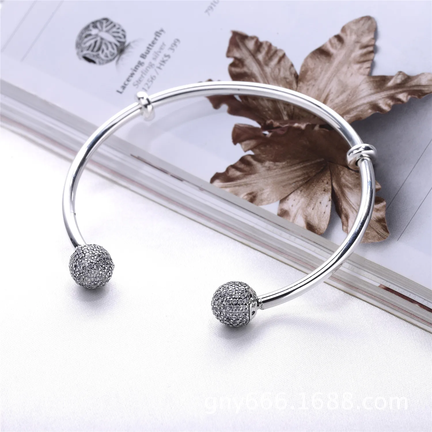 PANDORA Open Bangle, Clear CZ - 596438CZ