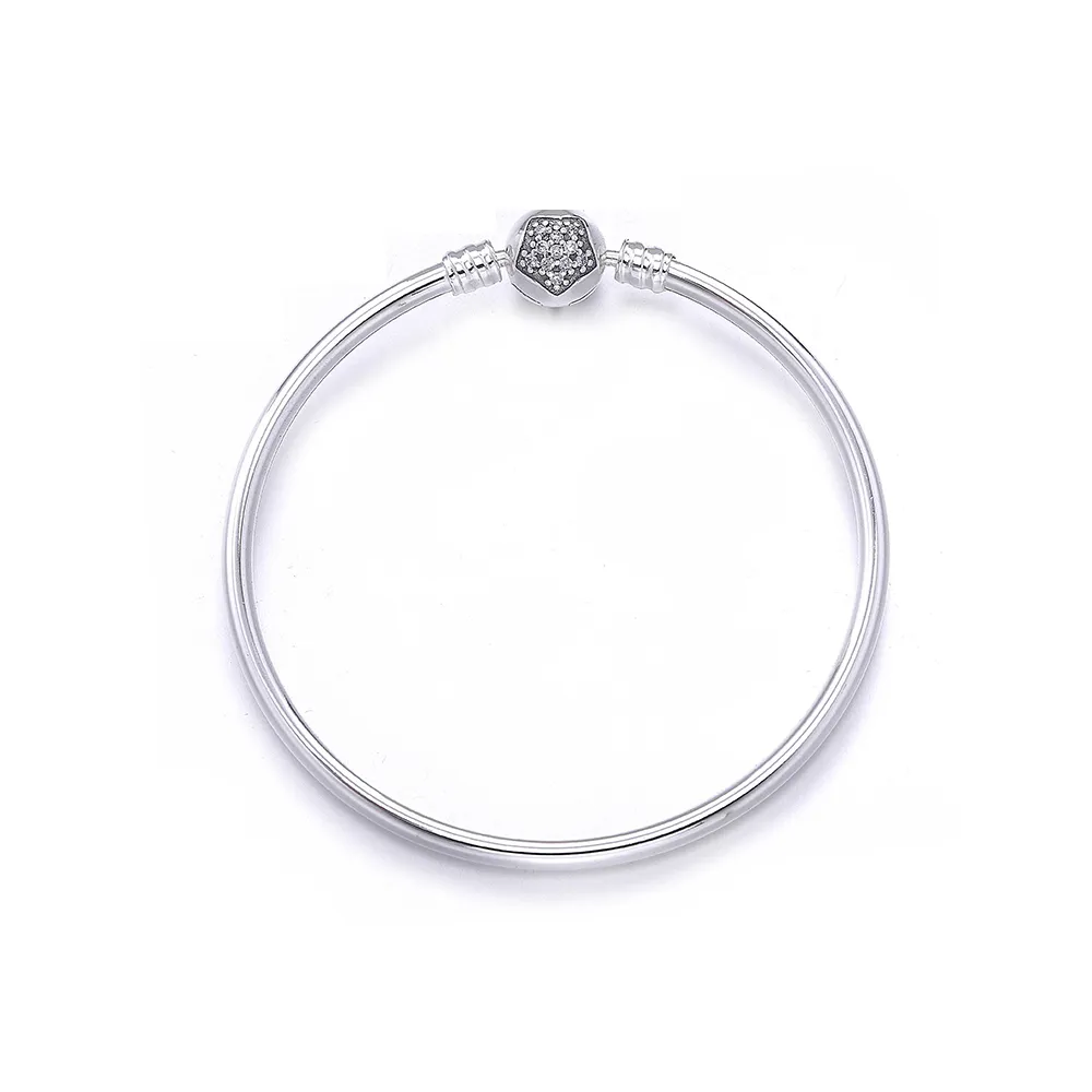 pandora sparkling hexagon bangle pe00091b