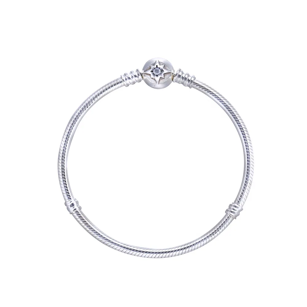 PANDORA Sterling Silver with Star Clasp Bracelet - PE00023-1B