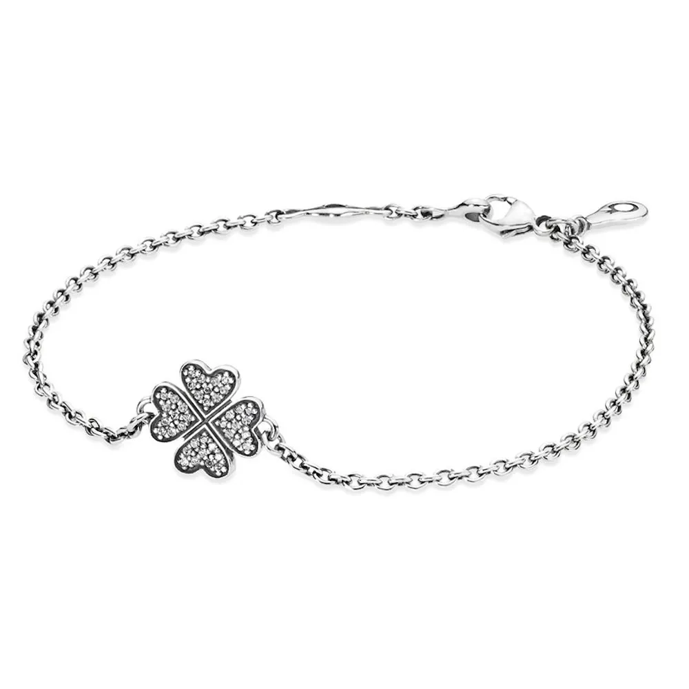 PANDORA Symbol of Lucky in Love Bracelet, Clear CZ - 590506CZ