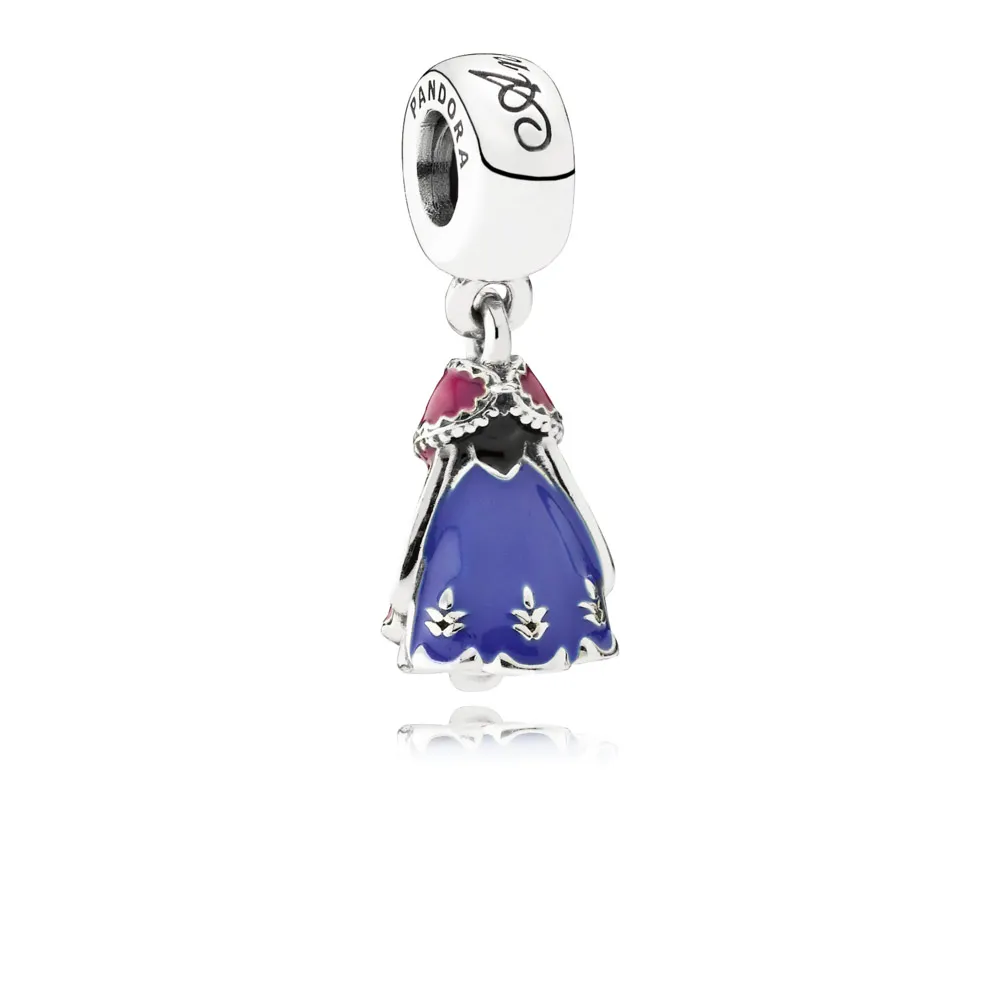 Disney, Anna\'s Dress Dangle Charm - PANDORA