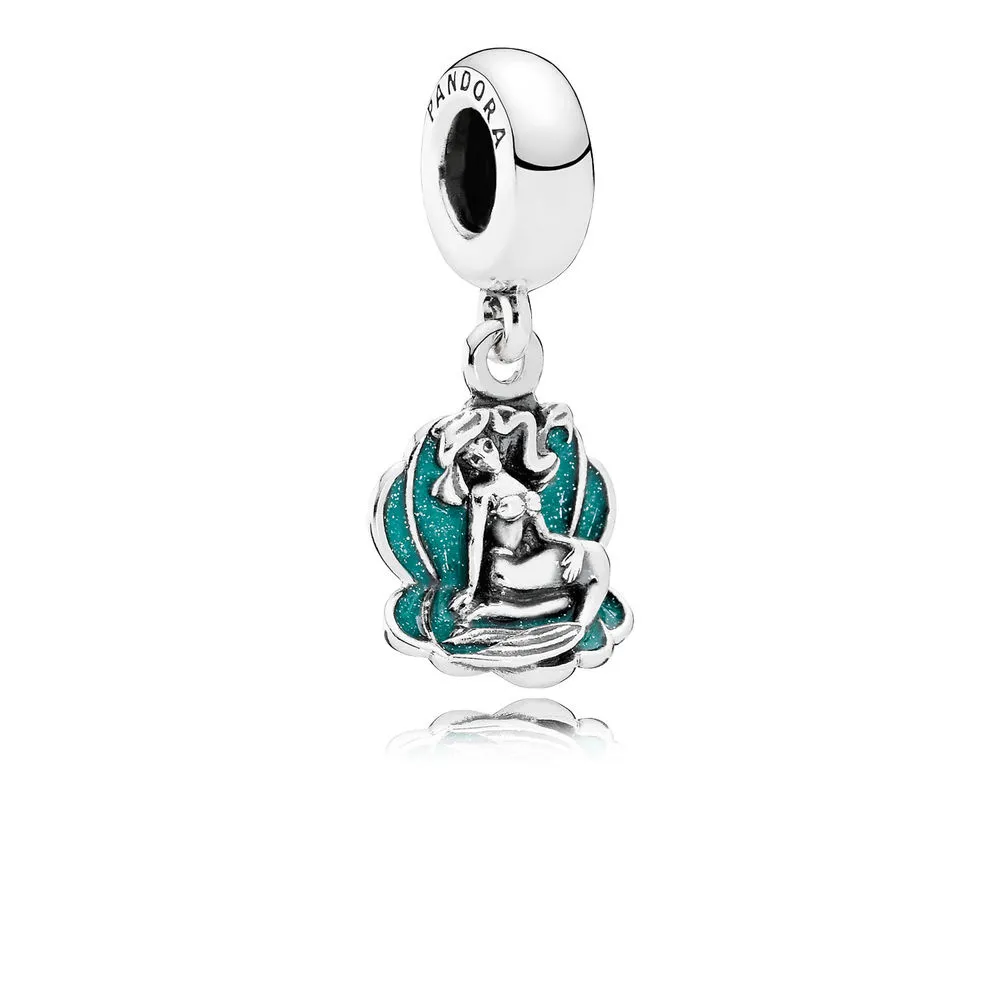 Disney, Ariel & Sea Shell Dangle Charm - PANDORA