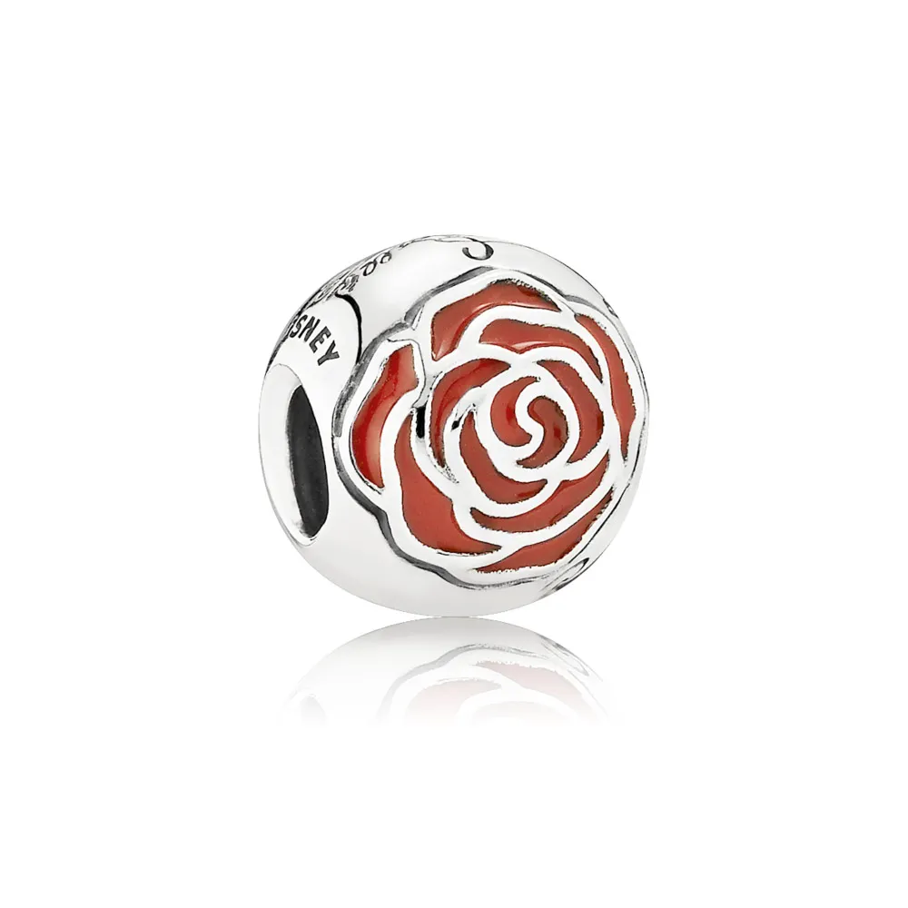 Disney, Belle's Enchanted Rose Charm - PANDORA