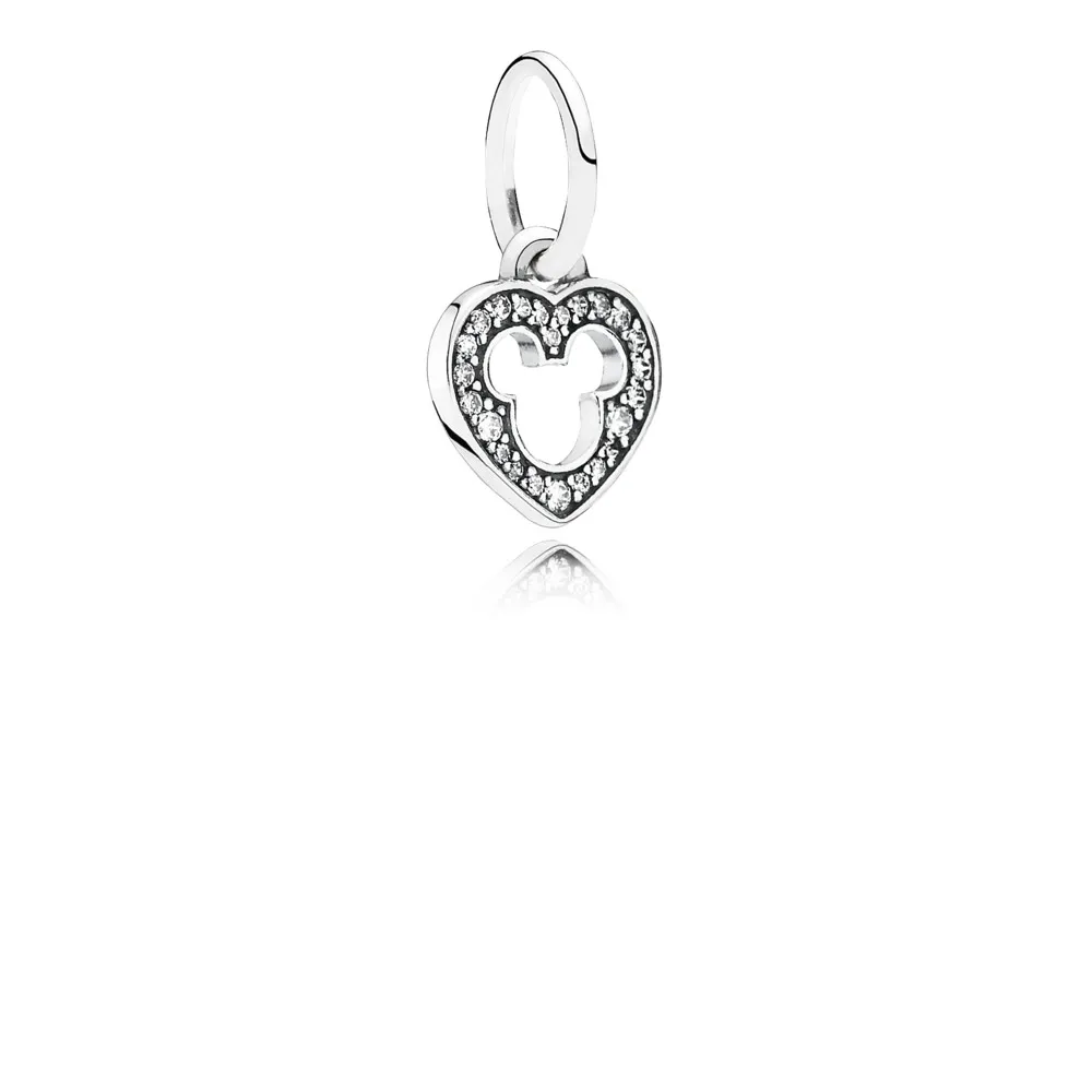 Disney, Mickey Silhouette Dangle Charm - PANDORA