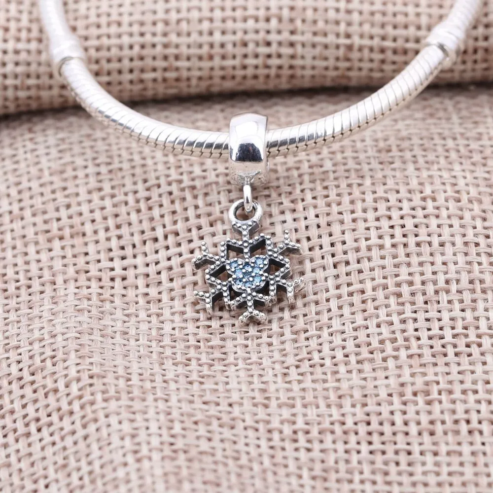 Disney, Mickey's Sparkling Snowflake Charm - PANDORA Dangle