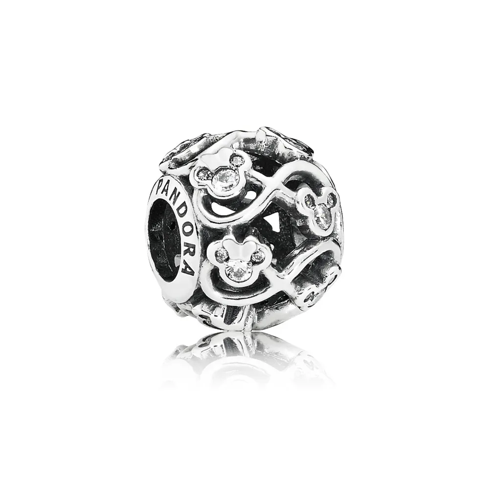 Disney, Minnie & Mickey Infinity Charm - PANDORA