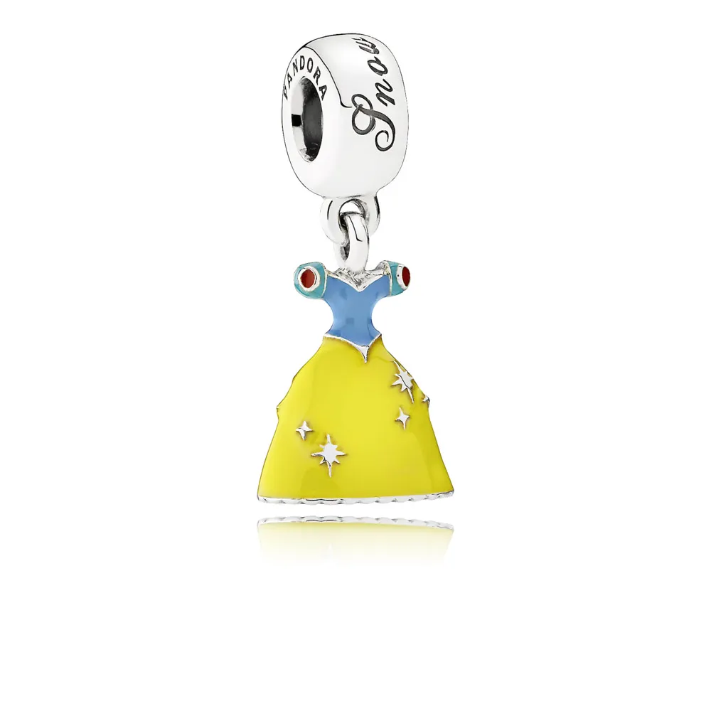 Disney, Snow White's Dress Dangle Charm - PANDORA