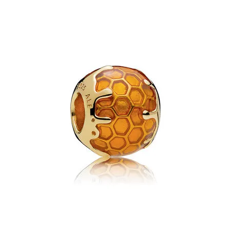 Golden Honey Charm, PANDORA Shine™ Warm Yellow Enamel - 767120EN158