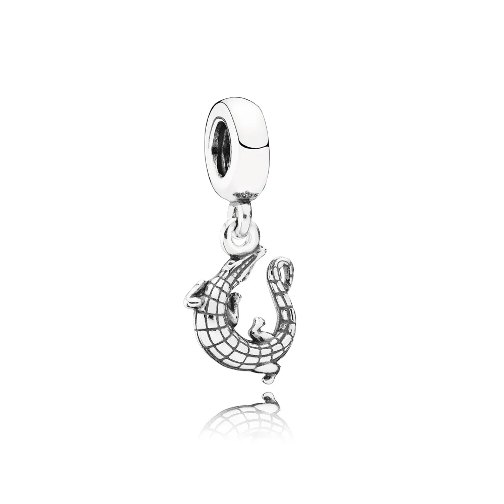 pandora alligator silver pendant charm 791509