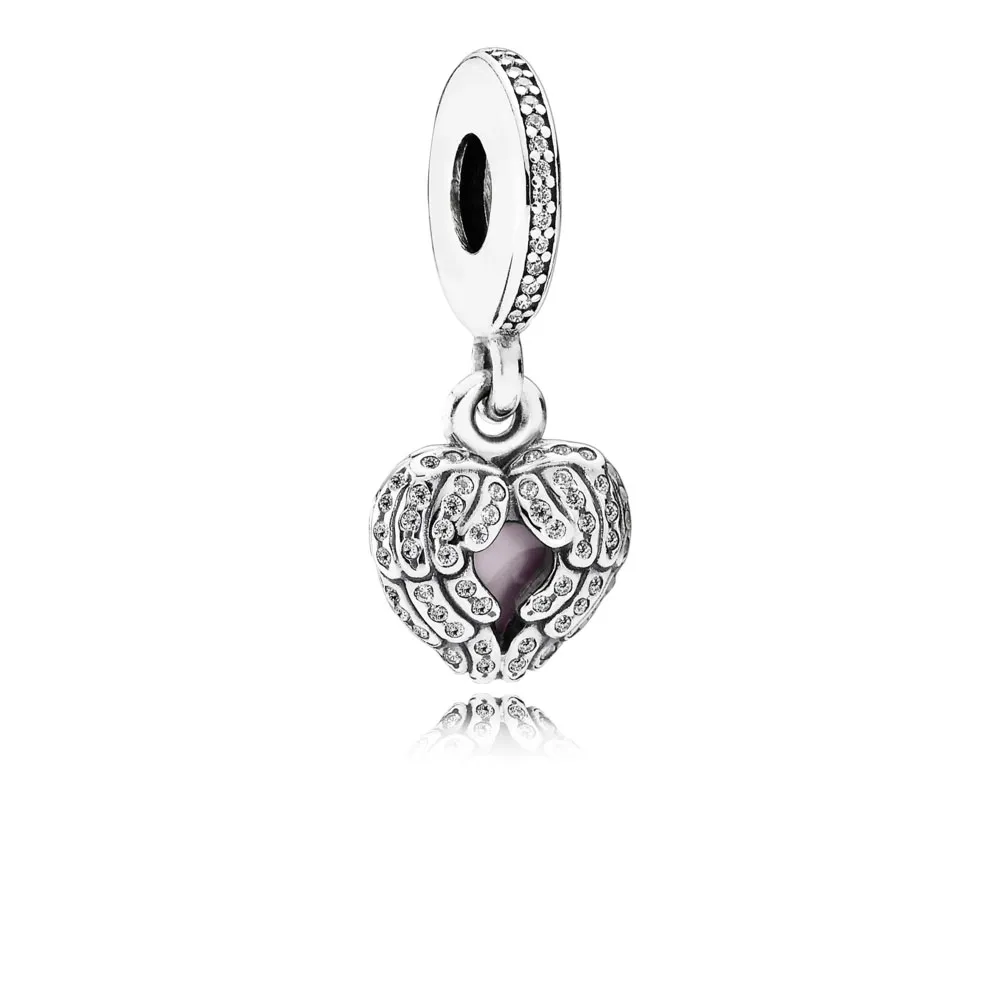 pandora angel wings pendant charm 791737cz