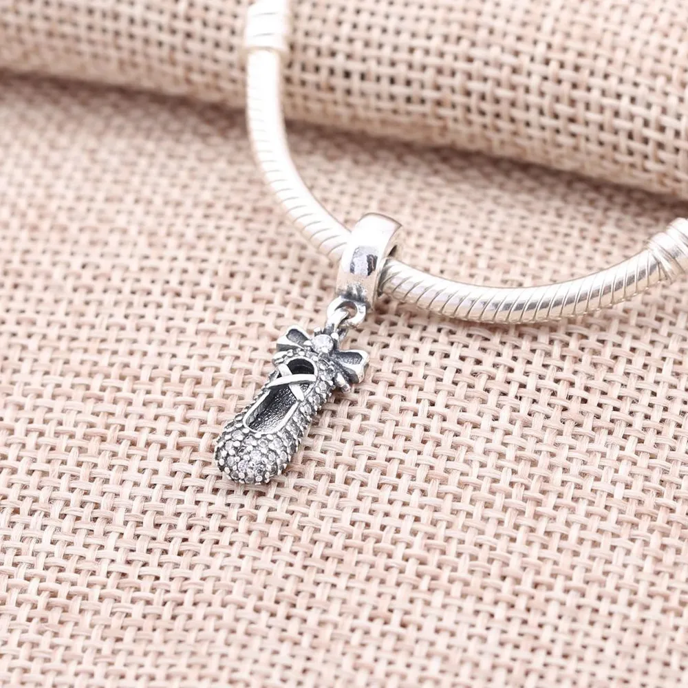 PANDORA Ballet Slipper Pendant Charm - 791506CZ