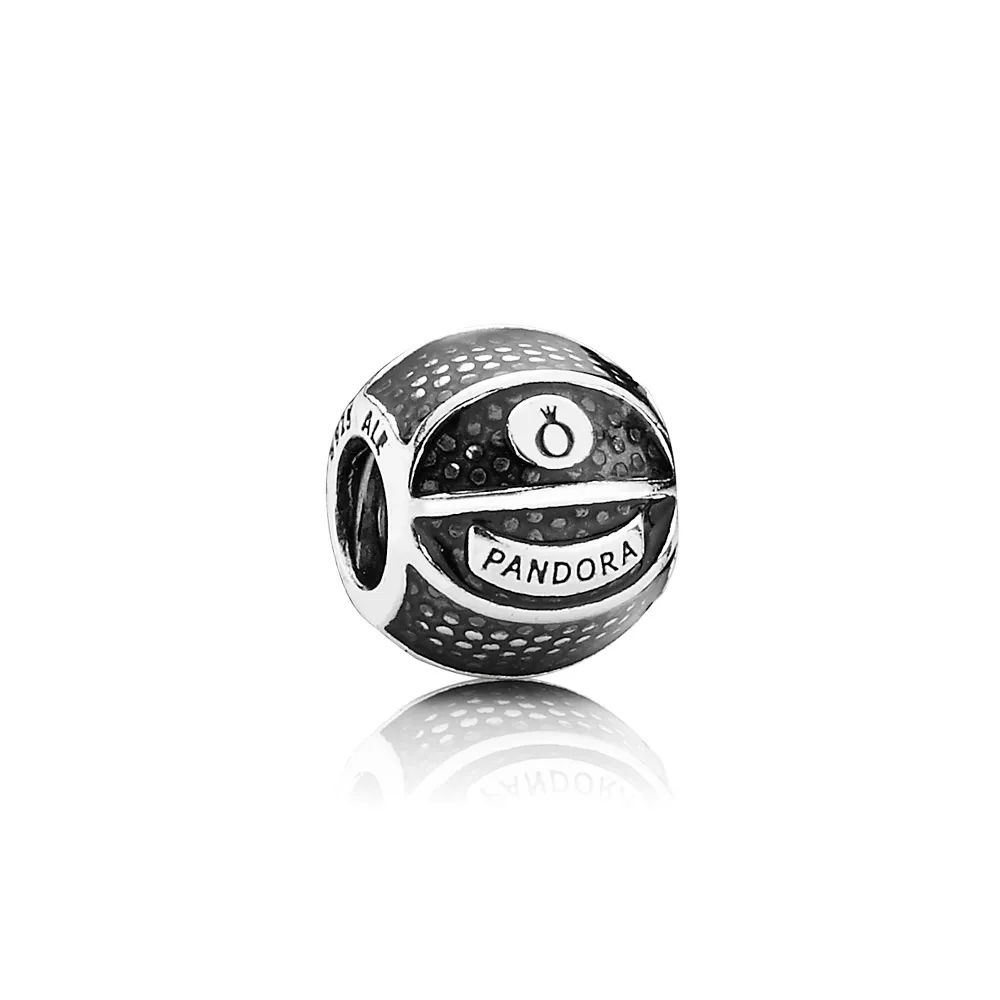 PANDORA Basketball, Clear Enamel Charm - 791201EN44