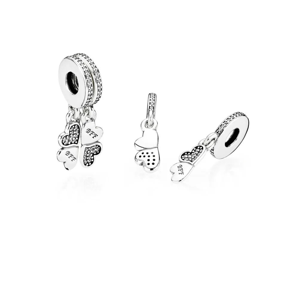 PANDORA Best Friends Forever Pendant Charm - 791949CZ