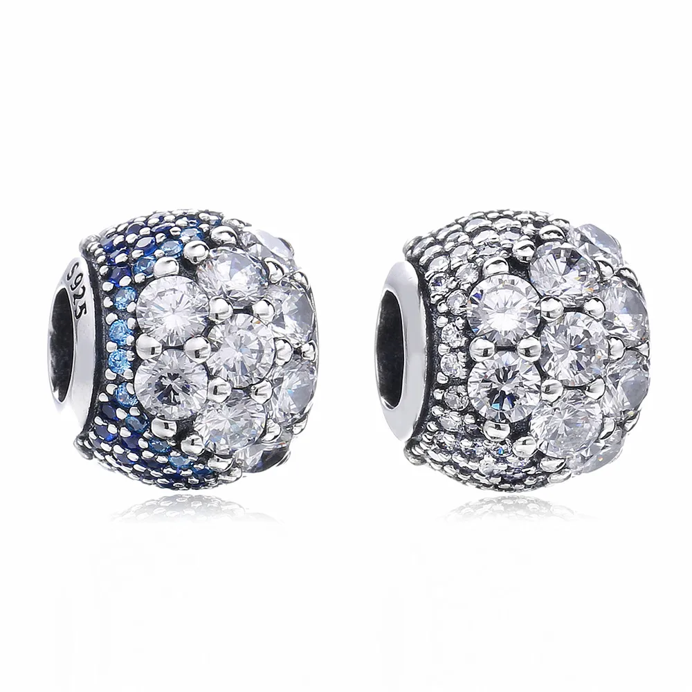 PANDORA Blue Enchanted Pavé Charm, Blue Clear CZ - 797032NABMX