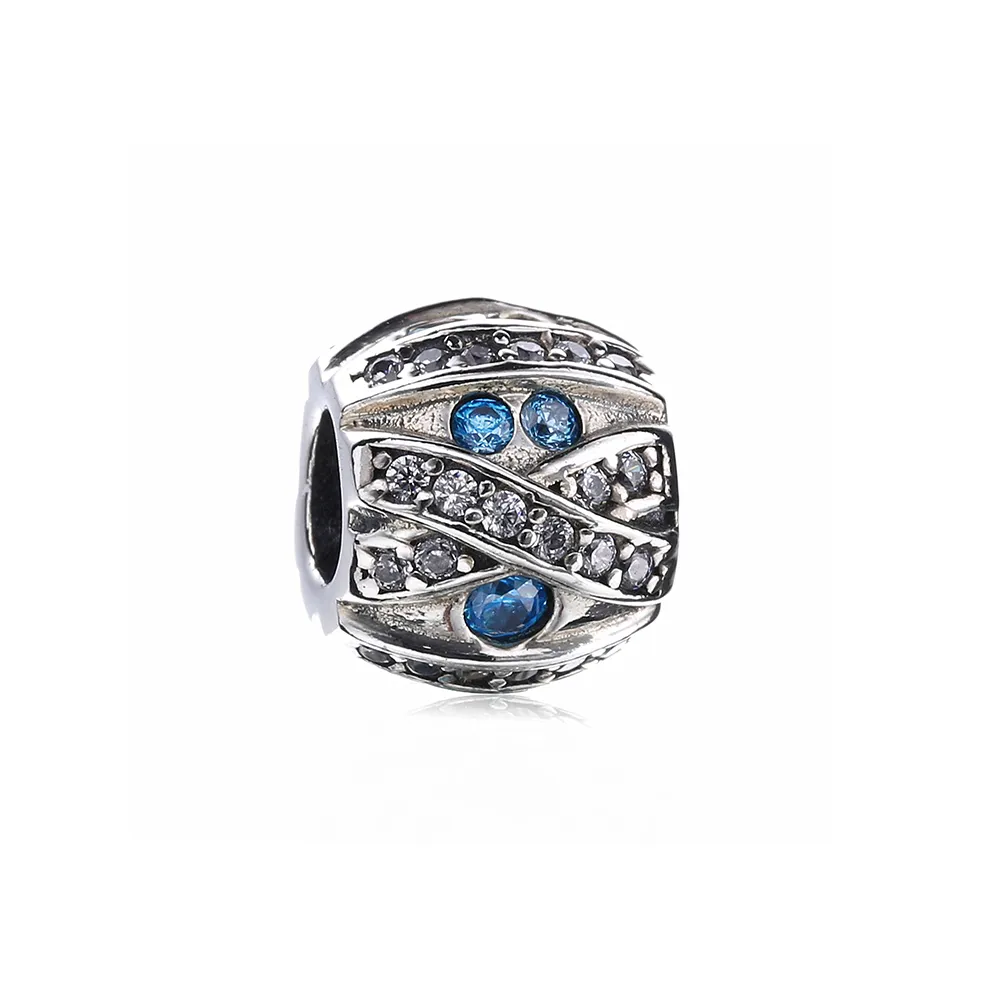 pandora blue stone charm px001681