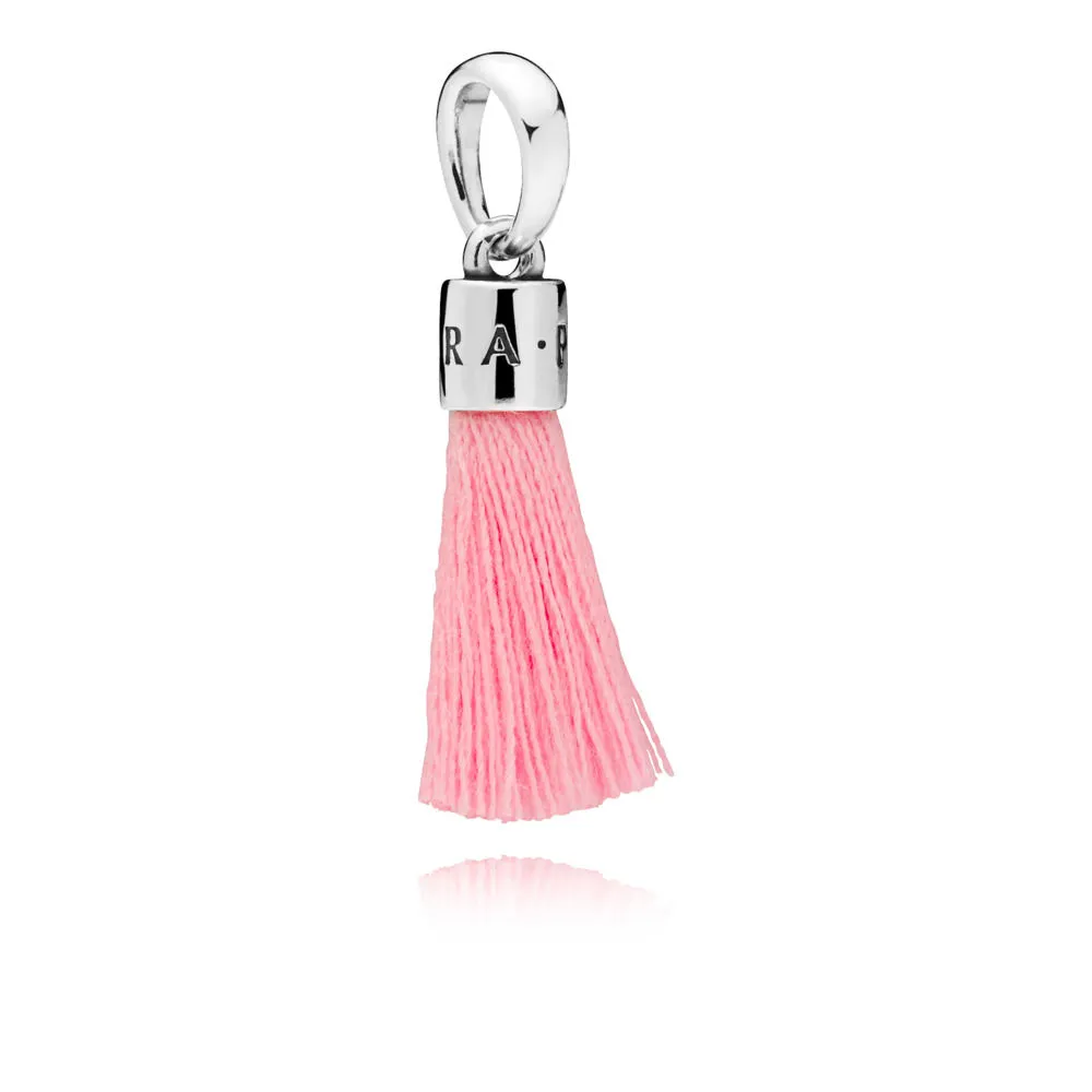 PANDORA Bright Pink Fabric Tassel Dangle Charm - 797212CBP