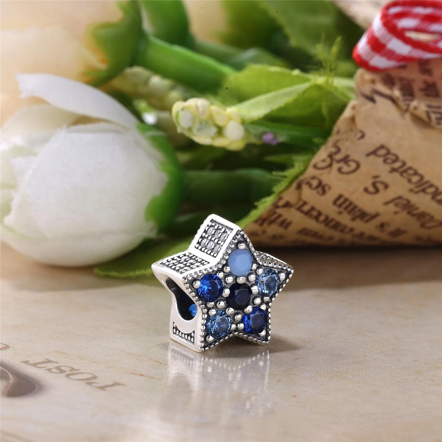 PANDORA Bright Star Charm, Multi-Colored Crystals - 796379NSBMX