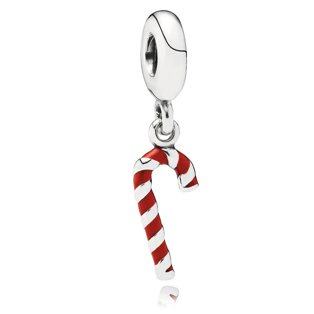 PANDORA Candy Cane Pendant Charm - 791193EN09