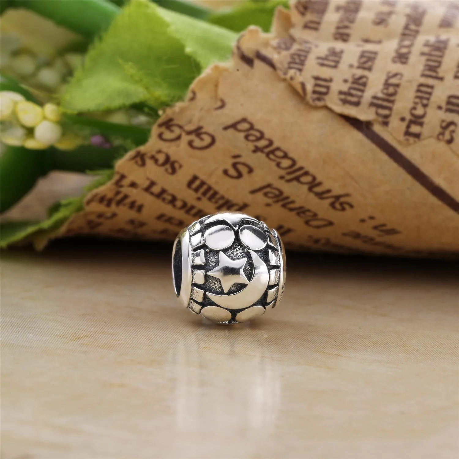 PANDORA Celestial Mosaic Charm, Black Acrylic & Mother-of-Pearl - 796400MMB