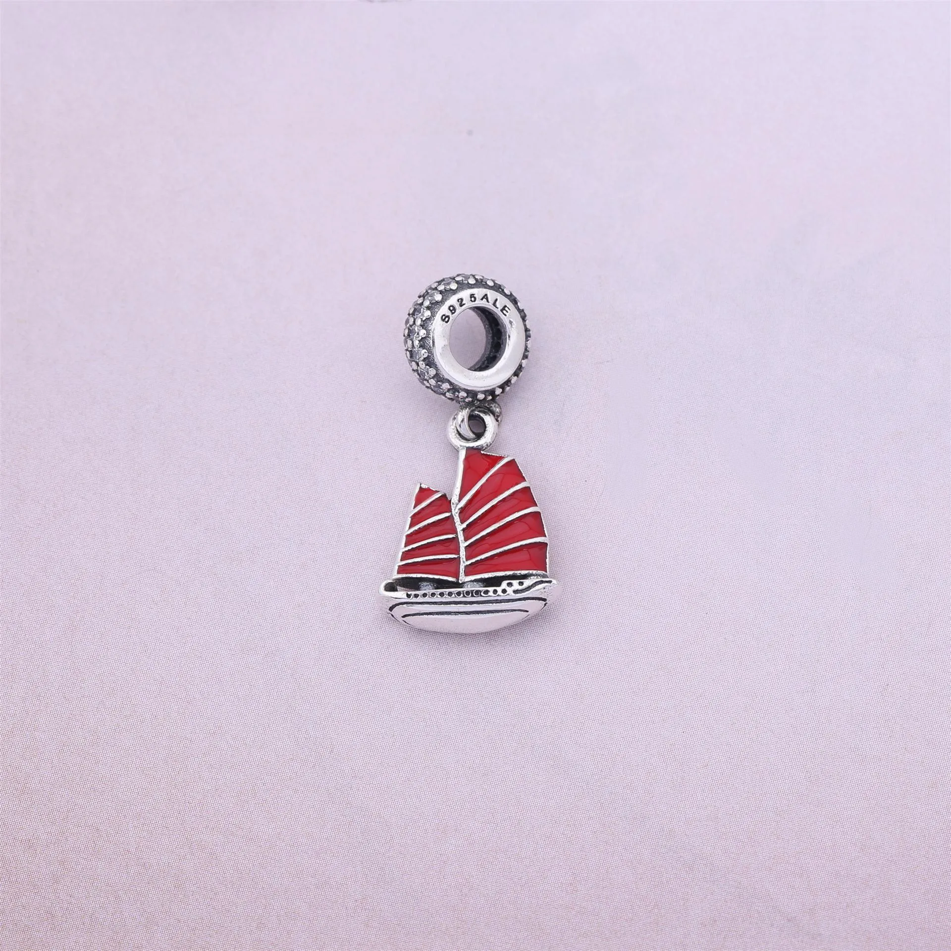 PANDORA Chinese Ship Silver Pendant Charm - 791908EN09