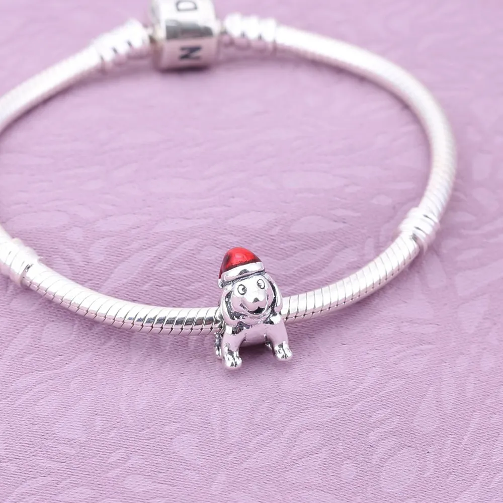 PANDORA Christmas Puppy Charm - 791769EN39