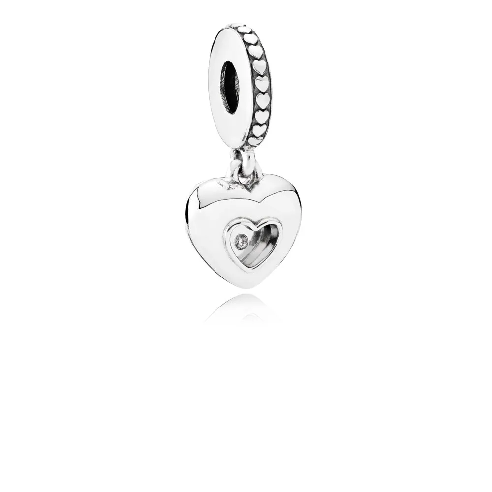 PANDORA Club Charm 2017, 0.01ct TW h/vs diamond - 792092D Dangle