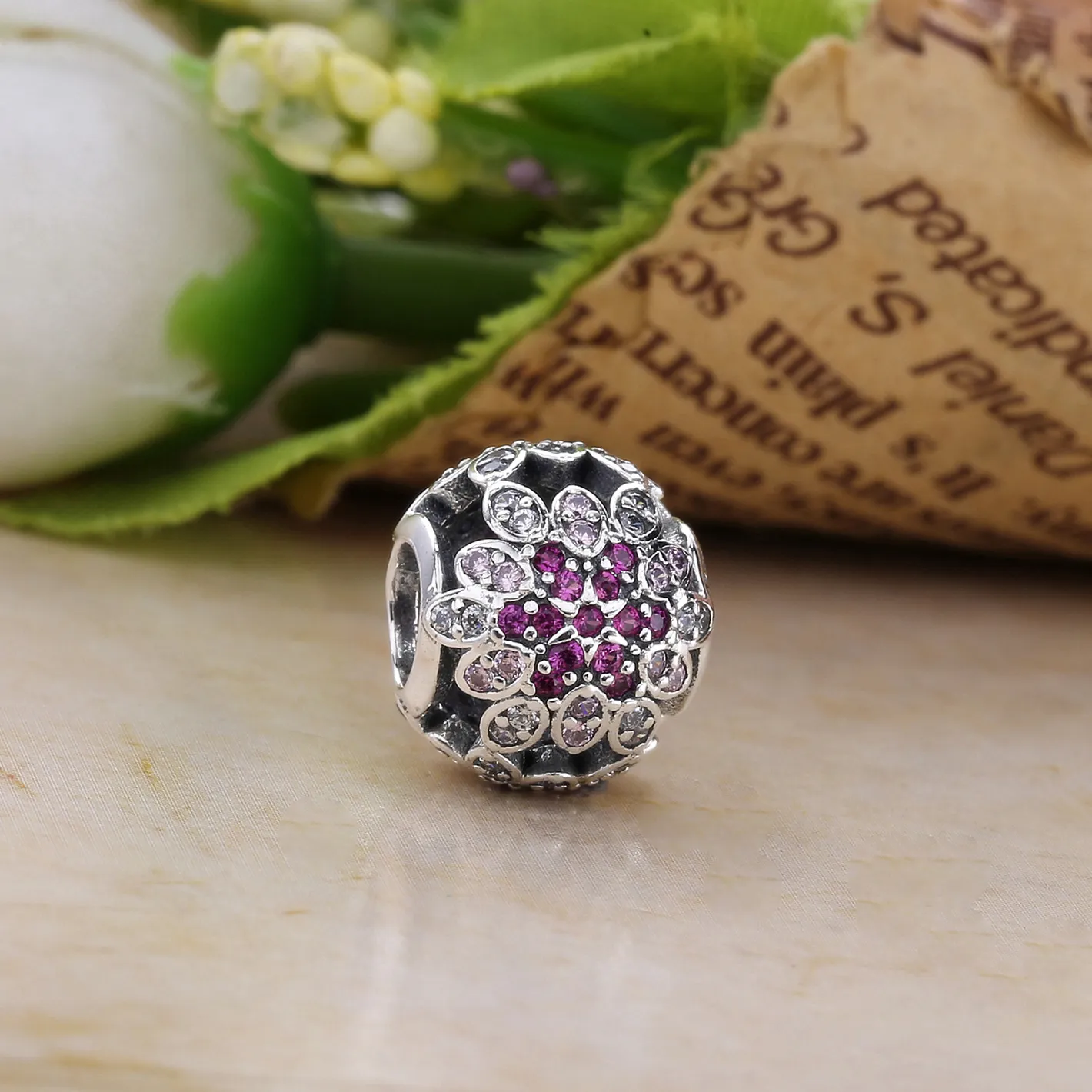 PANDORA Crystallised Snowflake Charm - 791760NBLMX