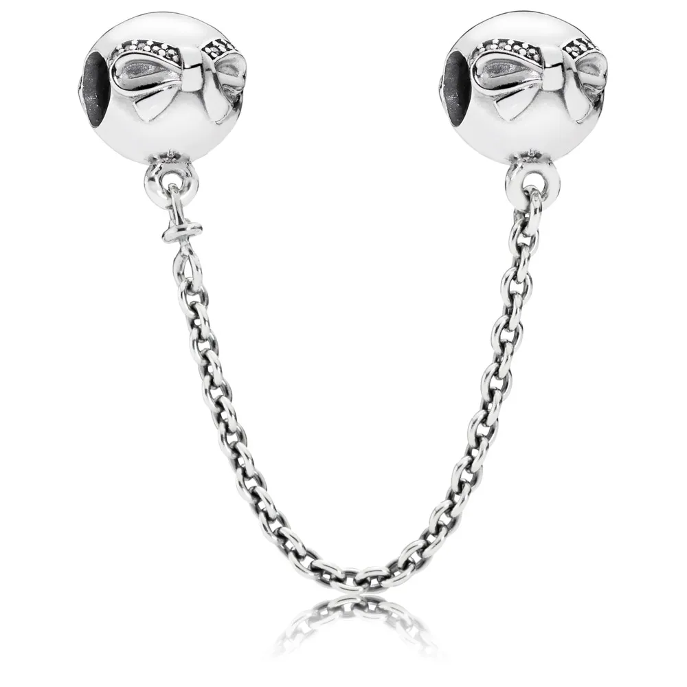 PANDORA Dainty Bow Safety Chain - 791780CZ