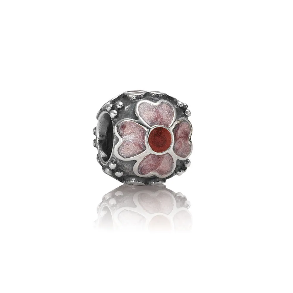 pandora daisy red enamel charm 790433er