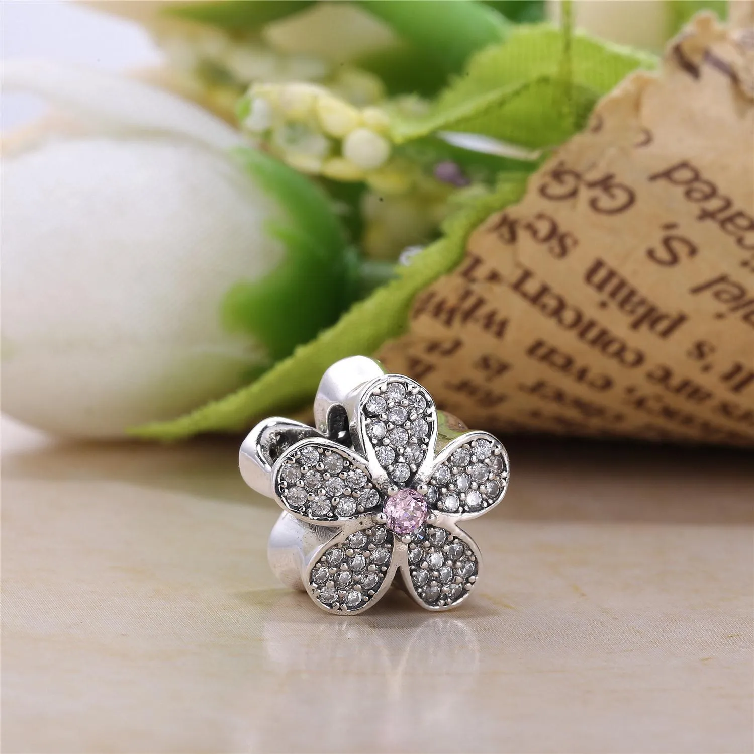 PANDORA Dazzling Daisy Flower With Diamonds Charm - 791480CZ