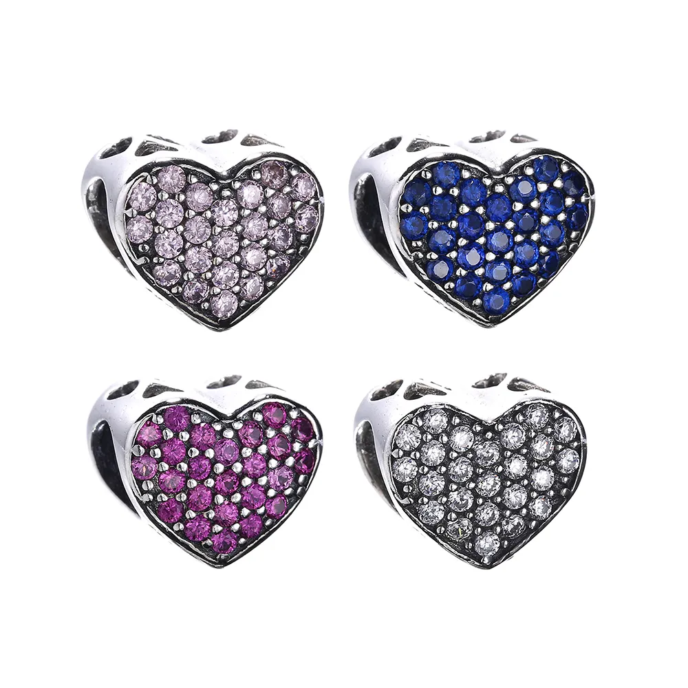 pandora dazzling heart charm px00631