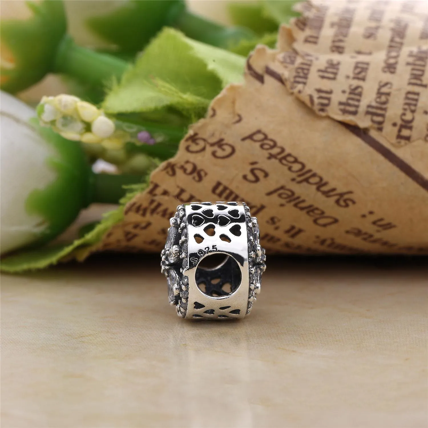 PANDORA Dazzling Snowflake Charm, Clear CZ - PX00307-1