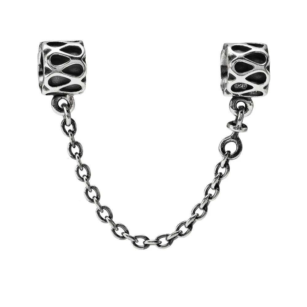 pandora detailed charm safety chain 790315