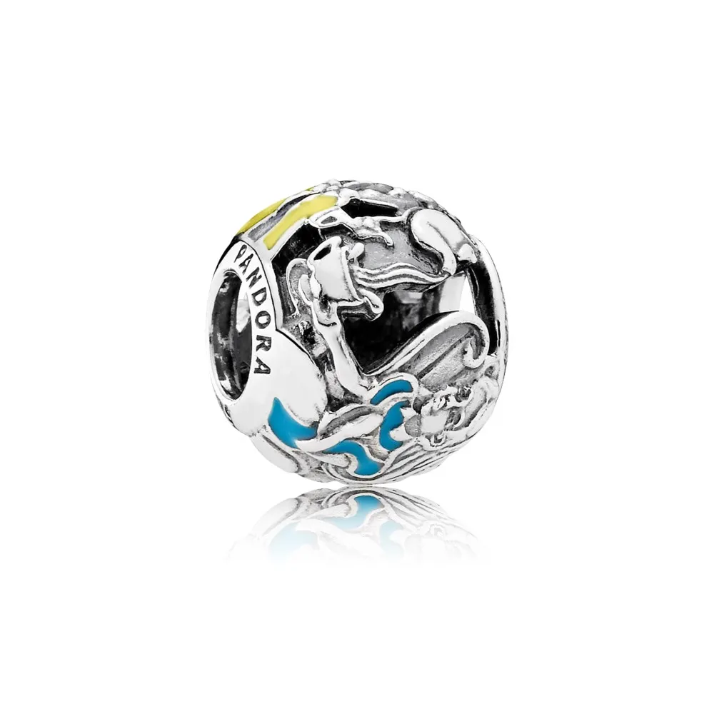 pandora disney alices tea party charm mixed enamel 791896enmx