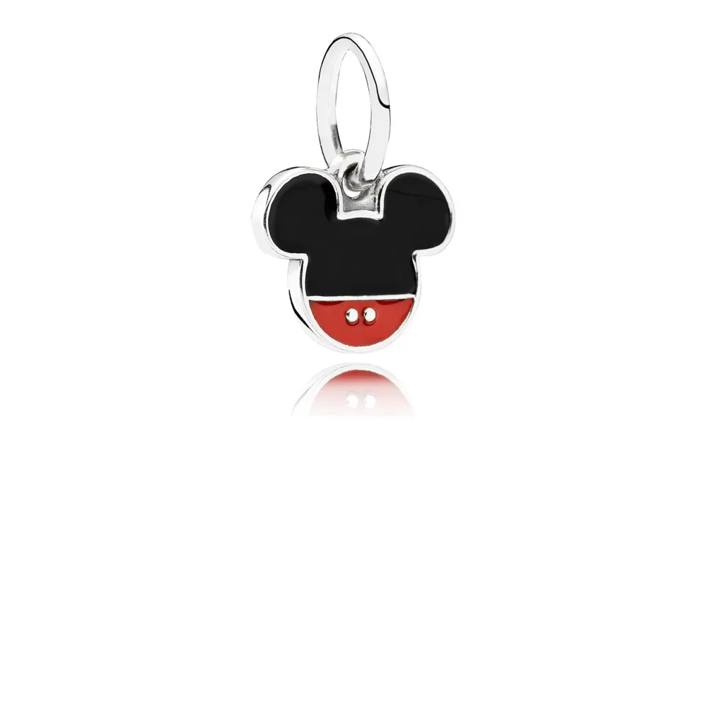 pandora disney mickey icon dangle charm mixed enamel 791461enmx