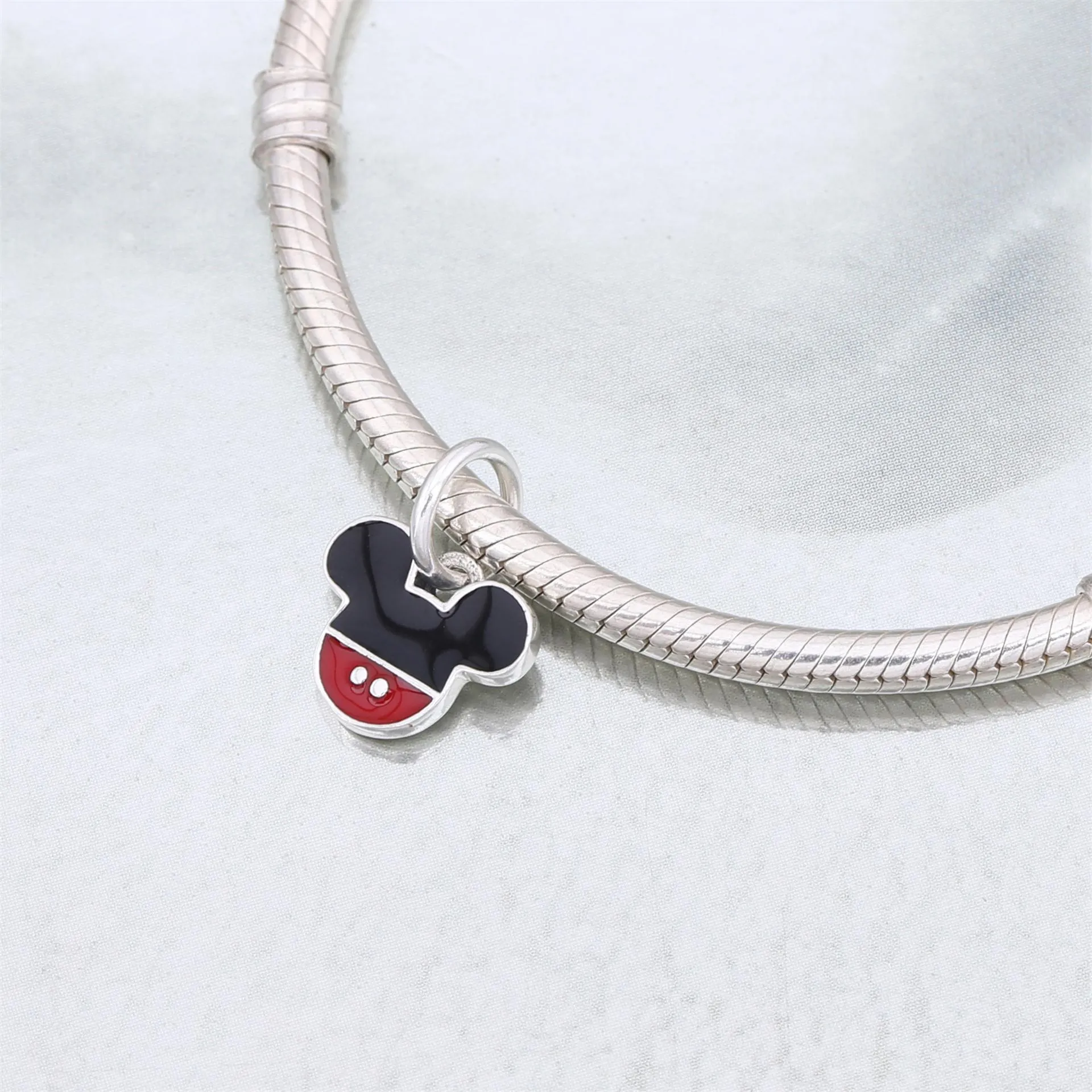 PANDORA Disney, Mickey Icon Dangle Charm, Mixed Enamel - 791461ENMX