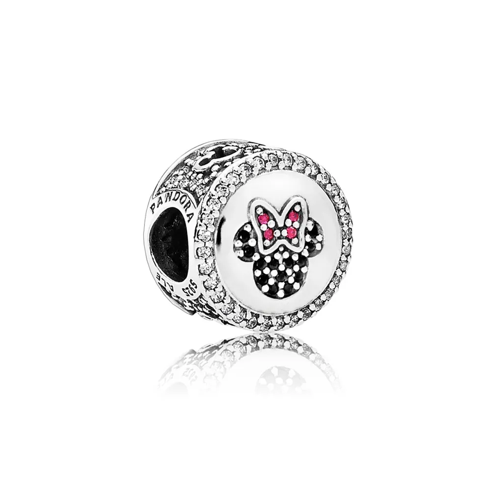 PANDORA Disney, Mickey Minnie Sparkling Icons Charm - 791958NCK