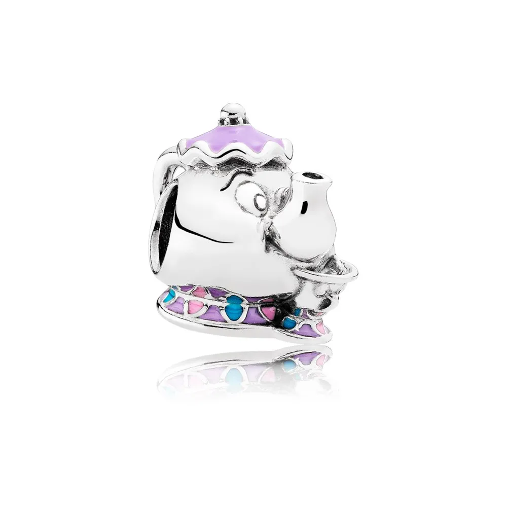 PANDORA Disney, Mrs. Potts & Chip Charm, Mixed Enamel - 792141ENMX