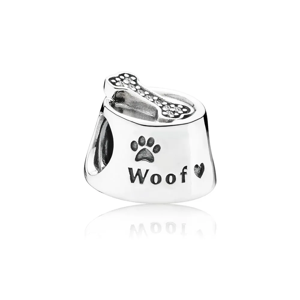 PANDORA Dog Bowl Charm - 791708CZ