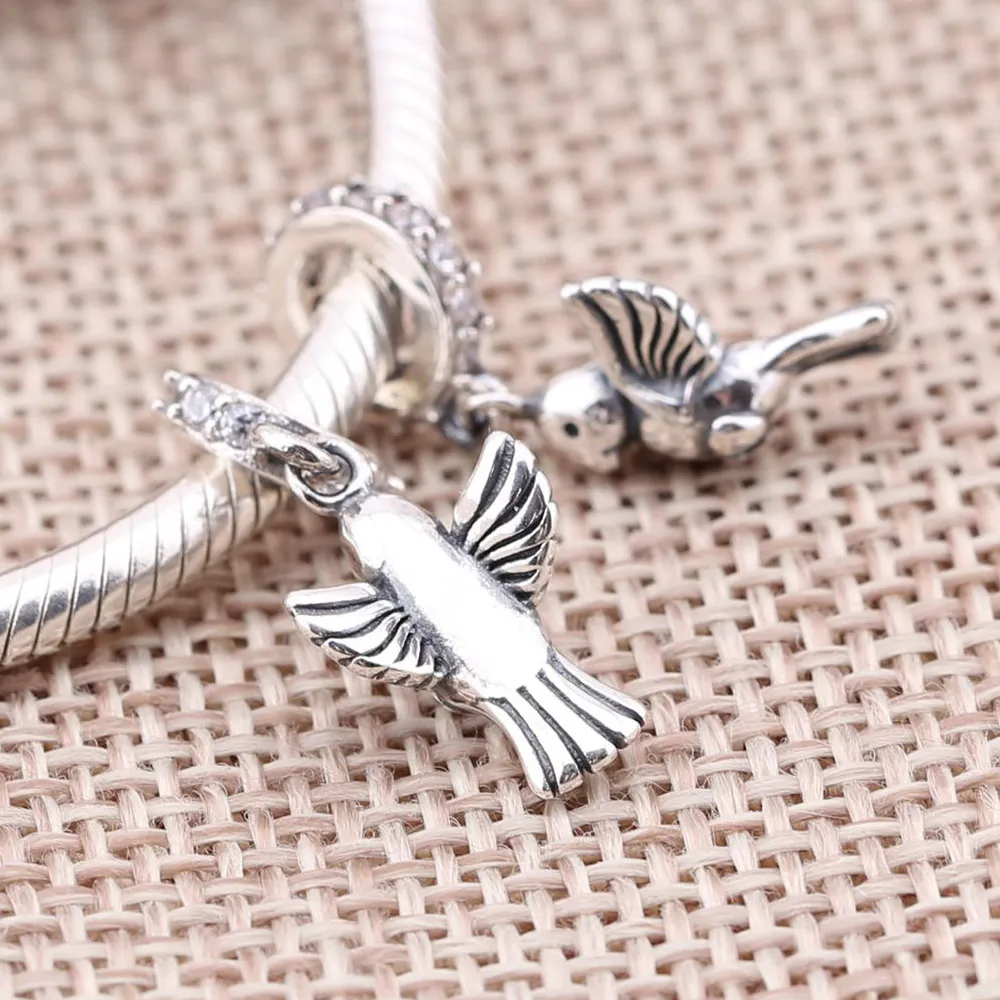 PANDORA Dove of Peace Pendant Charm - 791394CCZ