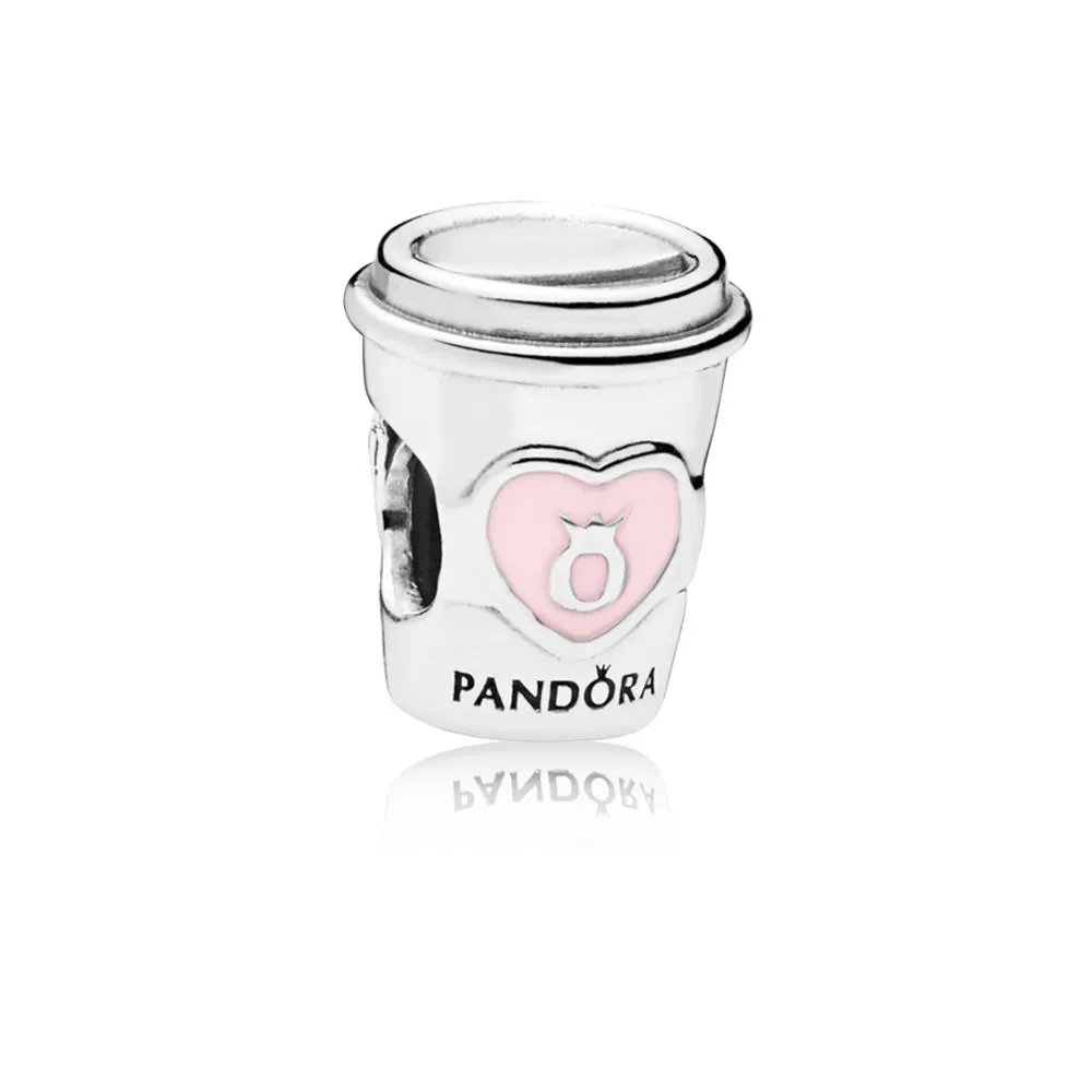 PANDORA Drink To Go Charm, Pink Enamel - 797185EN160