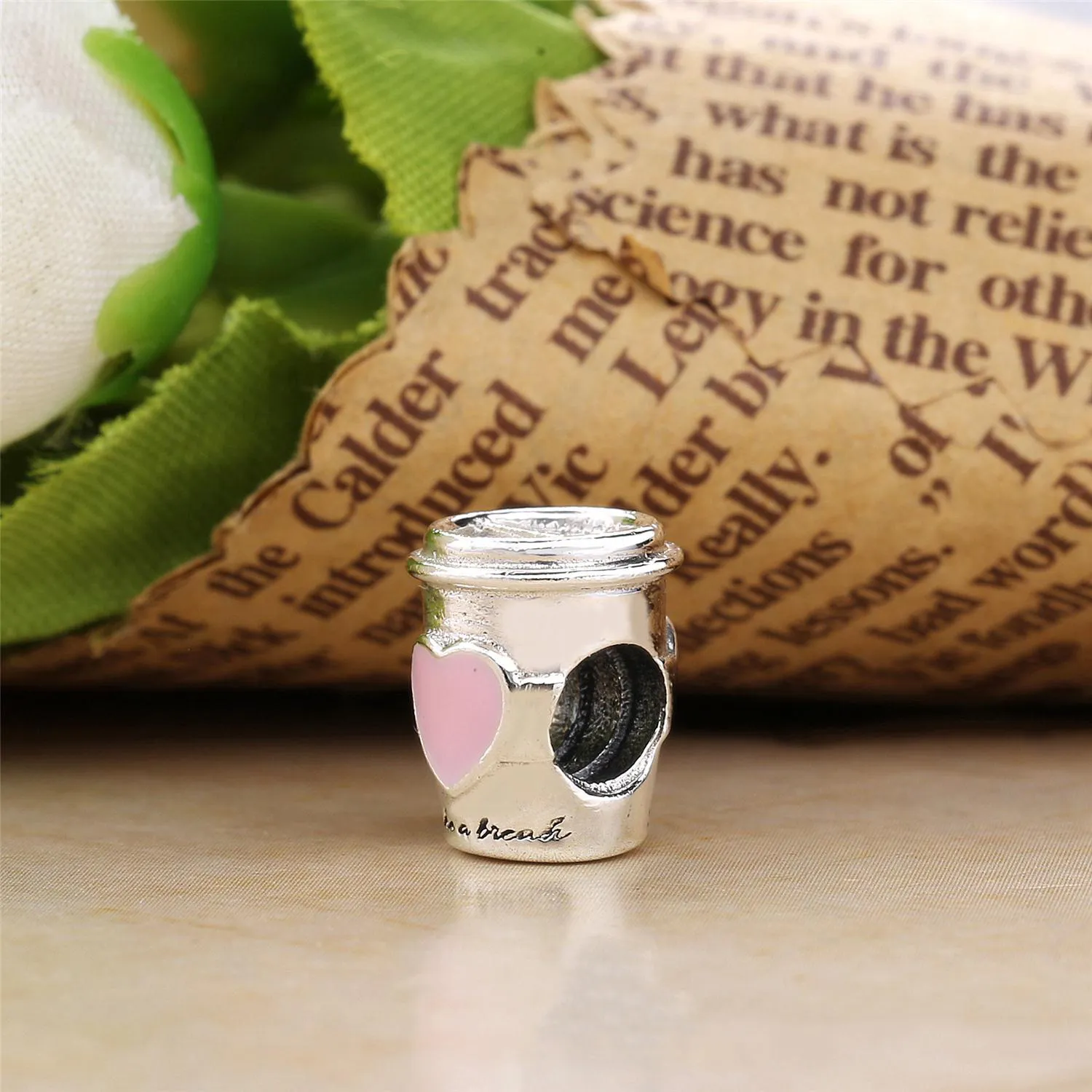 PANDORA Drink To Go Charm, Pink Enamel - 797185EN160