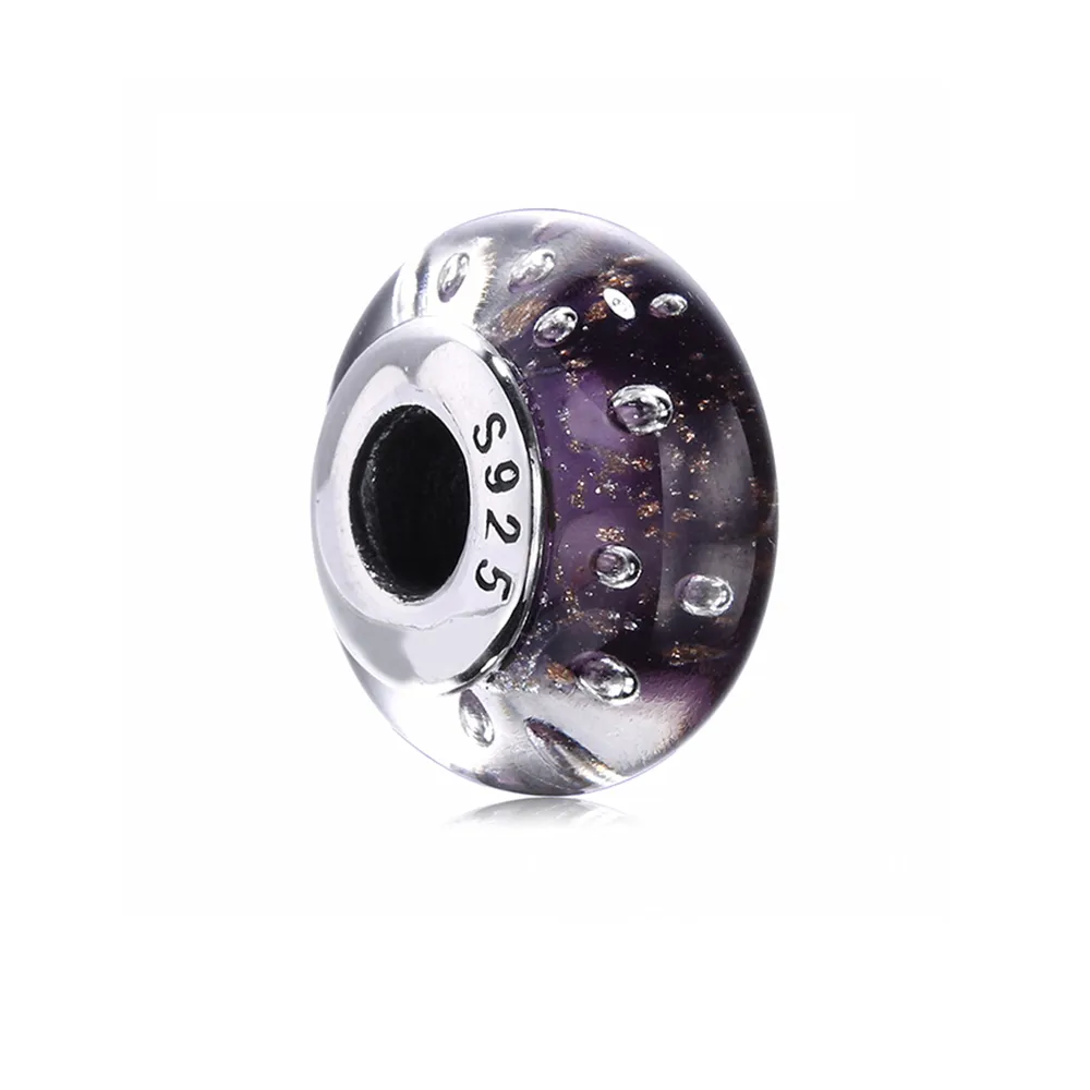 PANDORA Effervescence Charm, Murano Glass & Clear CZ - PL00064-1